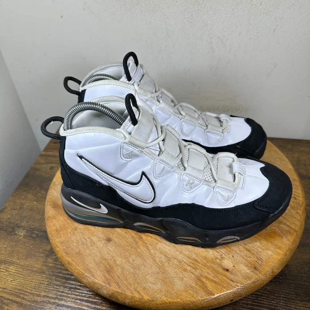 Nike Air Max Uptempo 95 White Black Teal 311090-100 Mens Size 9 Retro Basketball